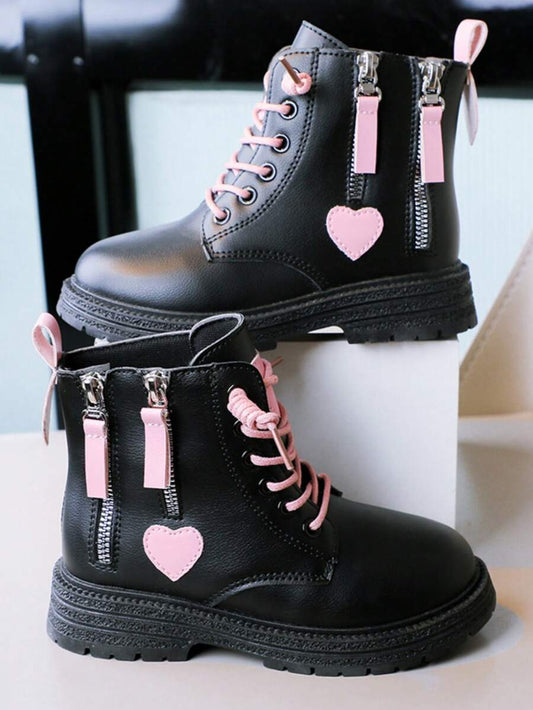 Girls' Cute Boots, Children's Mid-Calf Short Boots, Girls' Anti-Slip Durable Boots
