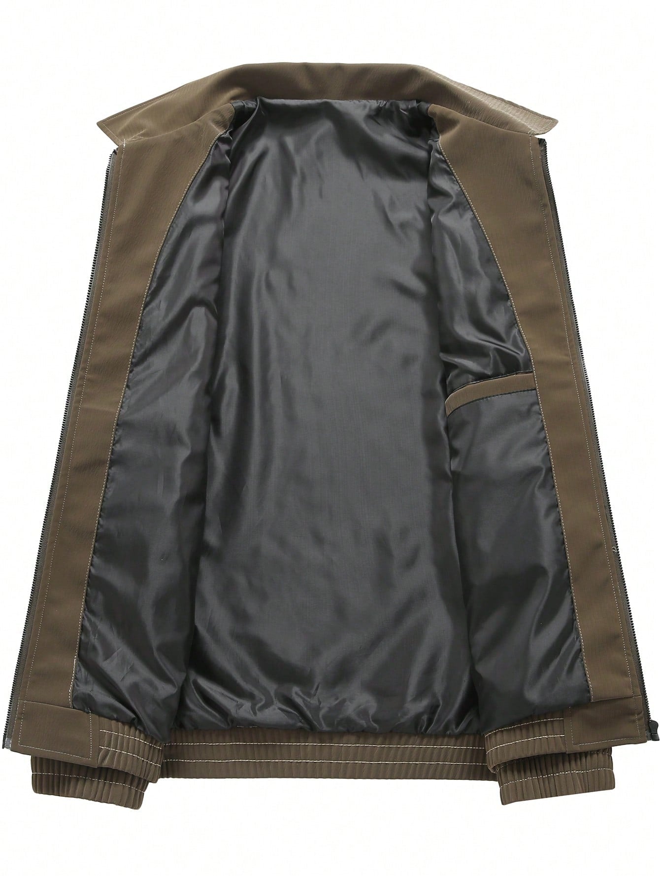 2025 Spring Autumn New Casual Loose Fit Versatile Jacket For Men, American Style Lapel Collar PU Leather Windbreaker