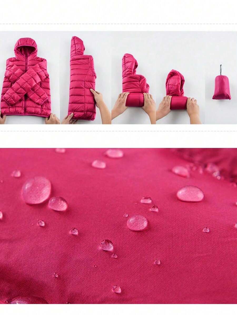 ZIAI ZIAI Women Solid Color Lightweight Long Hooded Winter Down Coat Casual Outdoor Autumn Winter Coat Women