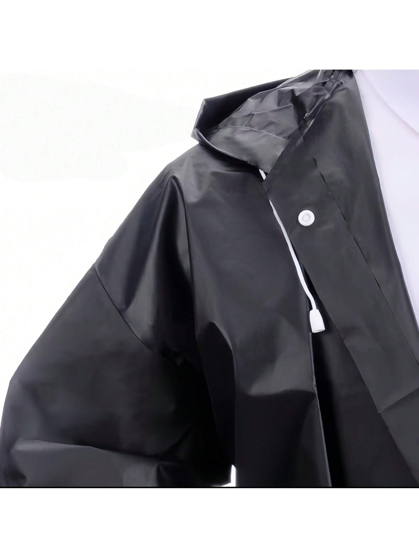 1/2pcs Men's Women's Solid Waterproof Long Sleeve Hooded Raincoat Windproof, Water Resistant, Quick Dry Ideal For Cycling And Outdoor Adventures Foldable, Portable