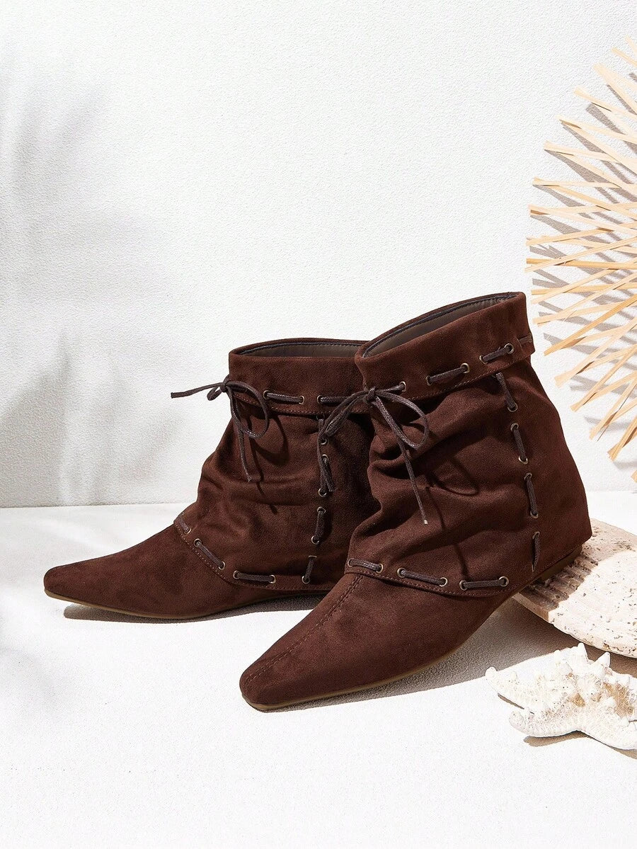CUCCOO BIZCHIC New Women Retro Style Ankle Boots