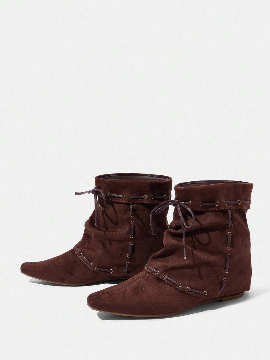 CUCCOO BIZCHIC New Women Retro Style Ankle Boots