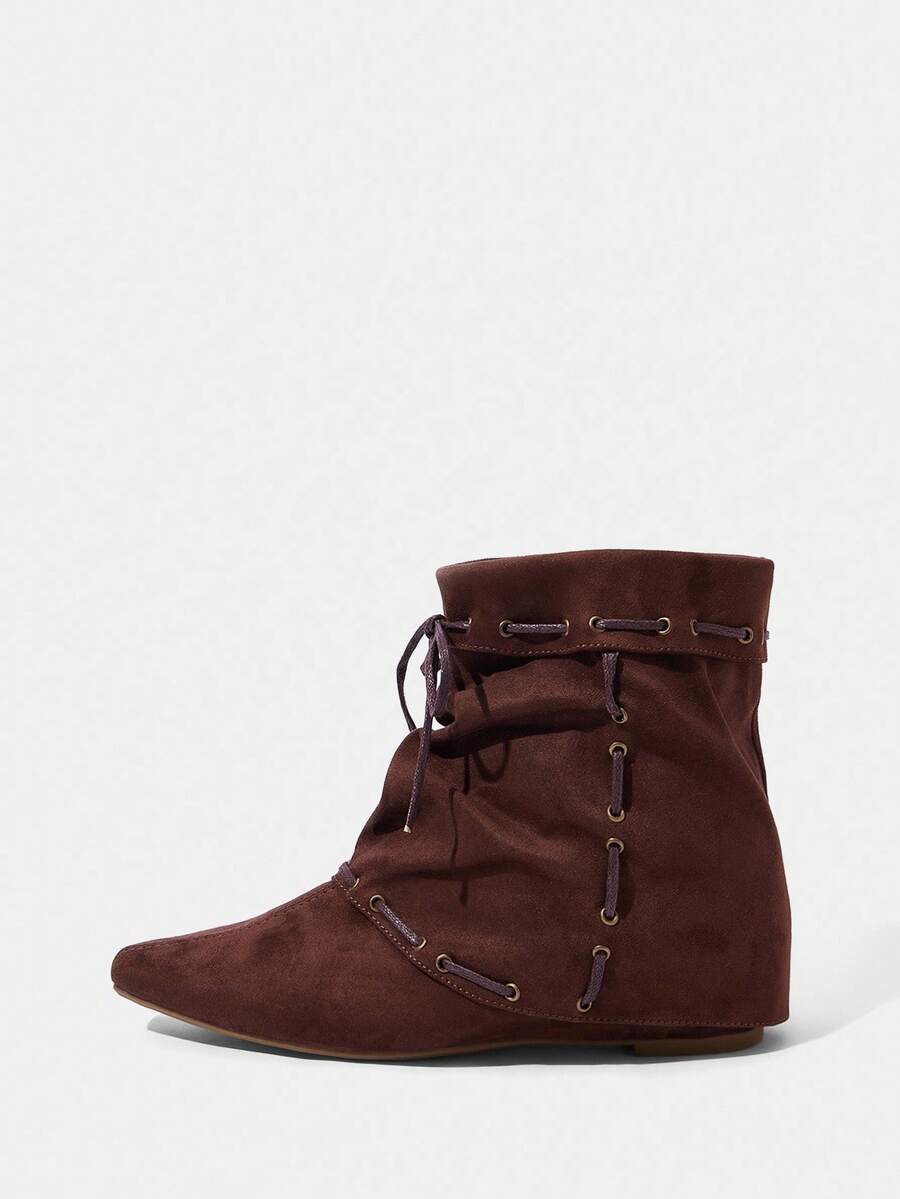 CUCCOO BIZCHIC New Women Retro Style Ankle Boots