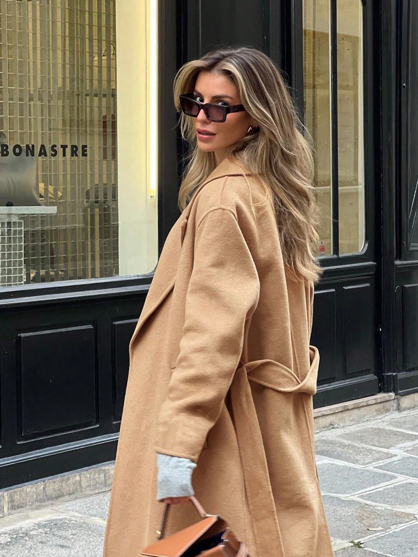 Women's Autumn And Winter Chill Street Style Woolen Coat, Suitable For Commuting Style, Street Wear, Daily Outings And Other Occasions, Also Suitable For Evening Parties, Christmas Parties, New Year Parties And Other Occasions