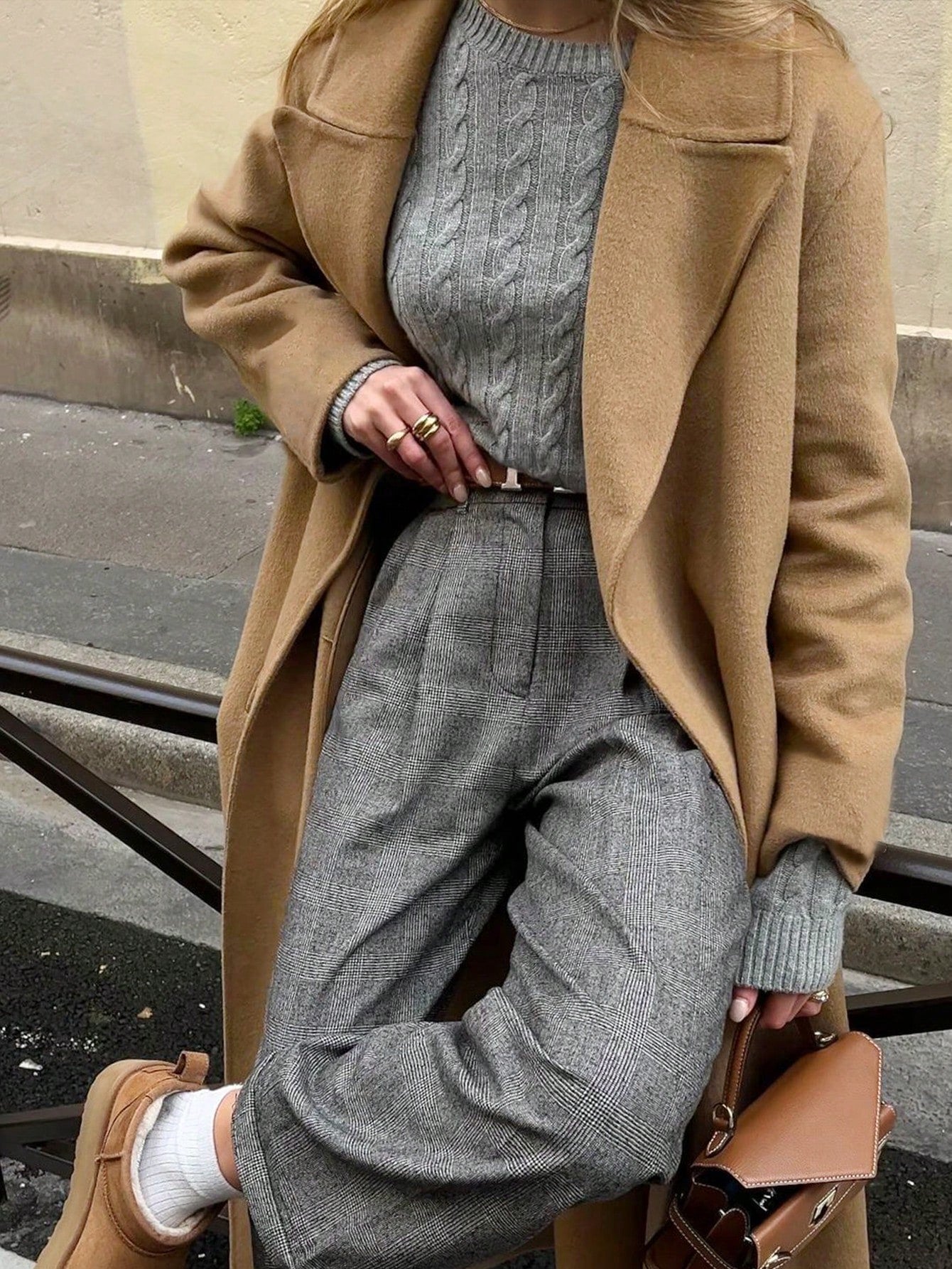 Women's Autumn And Winter Chill Street Style Woolen Coat, Suitable For Commuting Style, Street Wear, Daily Outings And Other Occasions, Also Suitable For Evening Parties, Christmas Parties, New Year Parties And Other Occasions