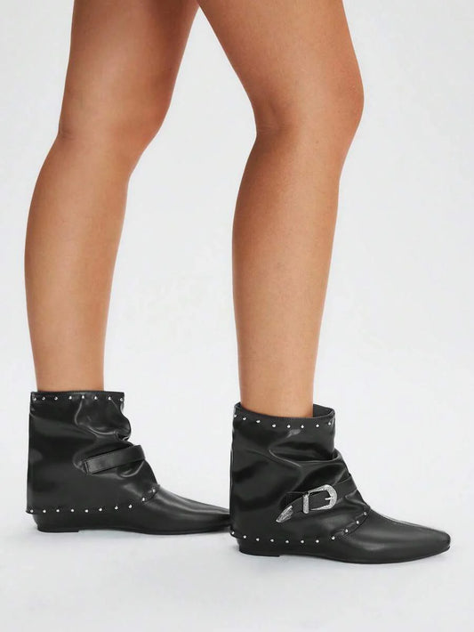 CUCCOO BIZCHIC New Women Retro Style Ankle Boots