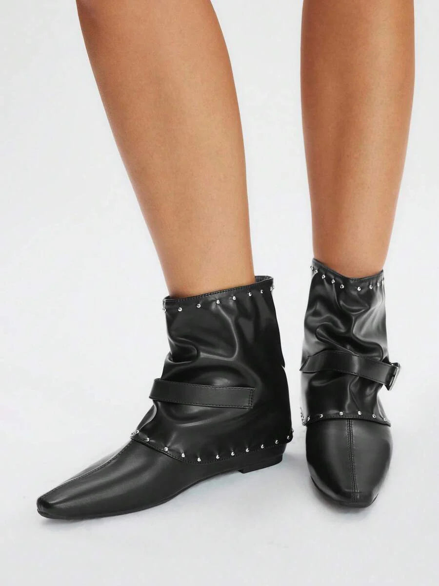 CUCCOO BIZCHIC New Women Retro Style Ankle Boots