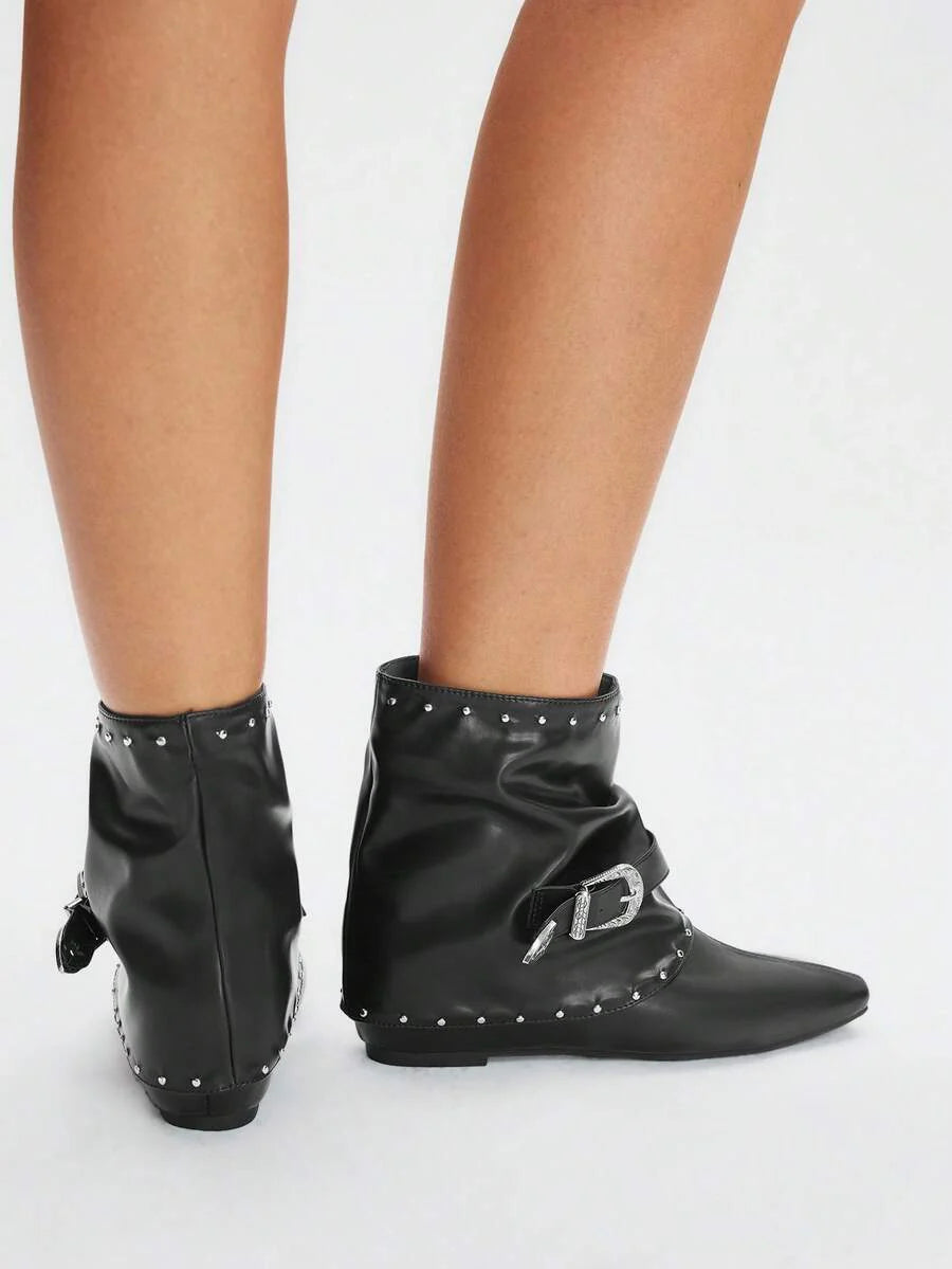 CUCCOO BIZCHIC New Women Retro Style Ankle Boots