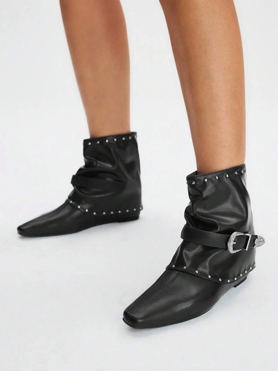 CUCCOO BIZCHIC New Women Retro Style Ankle Boots