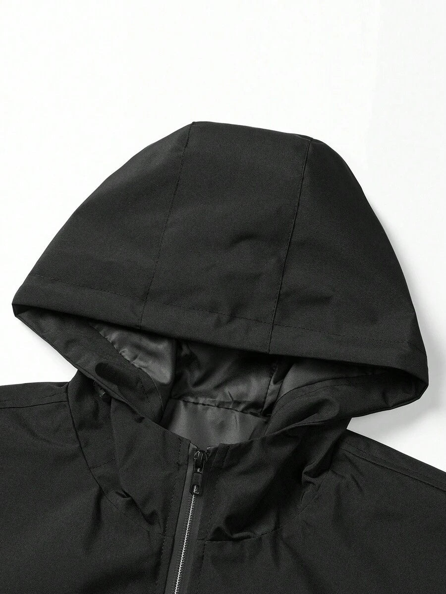 Manfinity Homme 2-In-1 Men's Casual Long Sleeve Reversible Casual Outdoor Windbreaker Jacket, Lightweight Summer Bomber Jacket, Fall