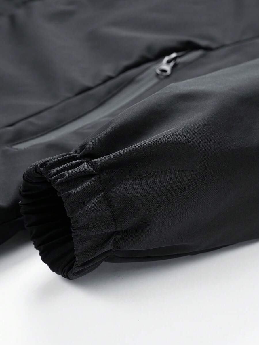Lightweight Windbreaker Men Casual Hooded Jacket Lightweight Zip-Up Windbreaker With Drawstring