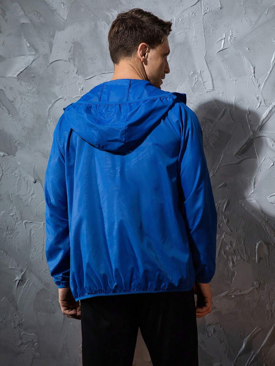 Men's Lightweight Jacket Outdoor Casual Windbreaker Waterproof Ultra-Light Solid Color Jacket Cycling Long Sleeve Coat