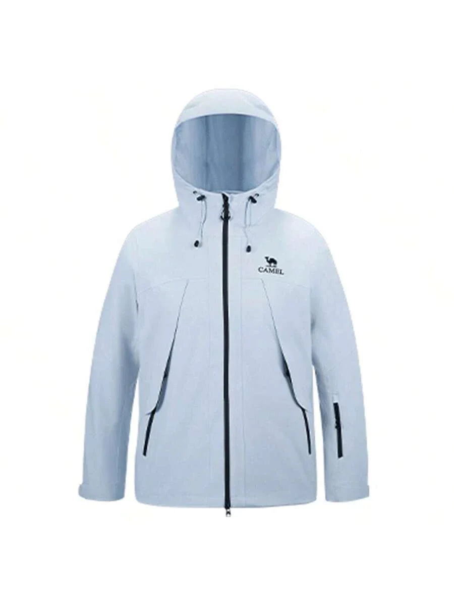 CAMEL CROWN Women's Outdoor Jacket With Detachable Windproof And Waterproof Fleece Warm Hiking And Mountaineering Jacket