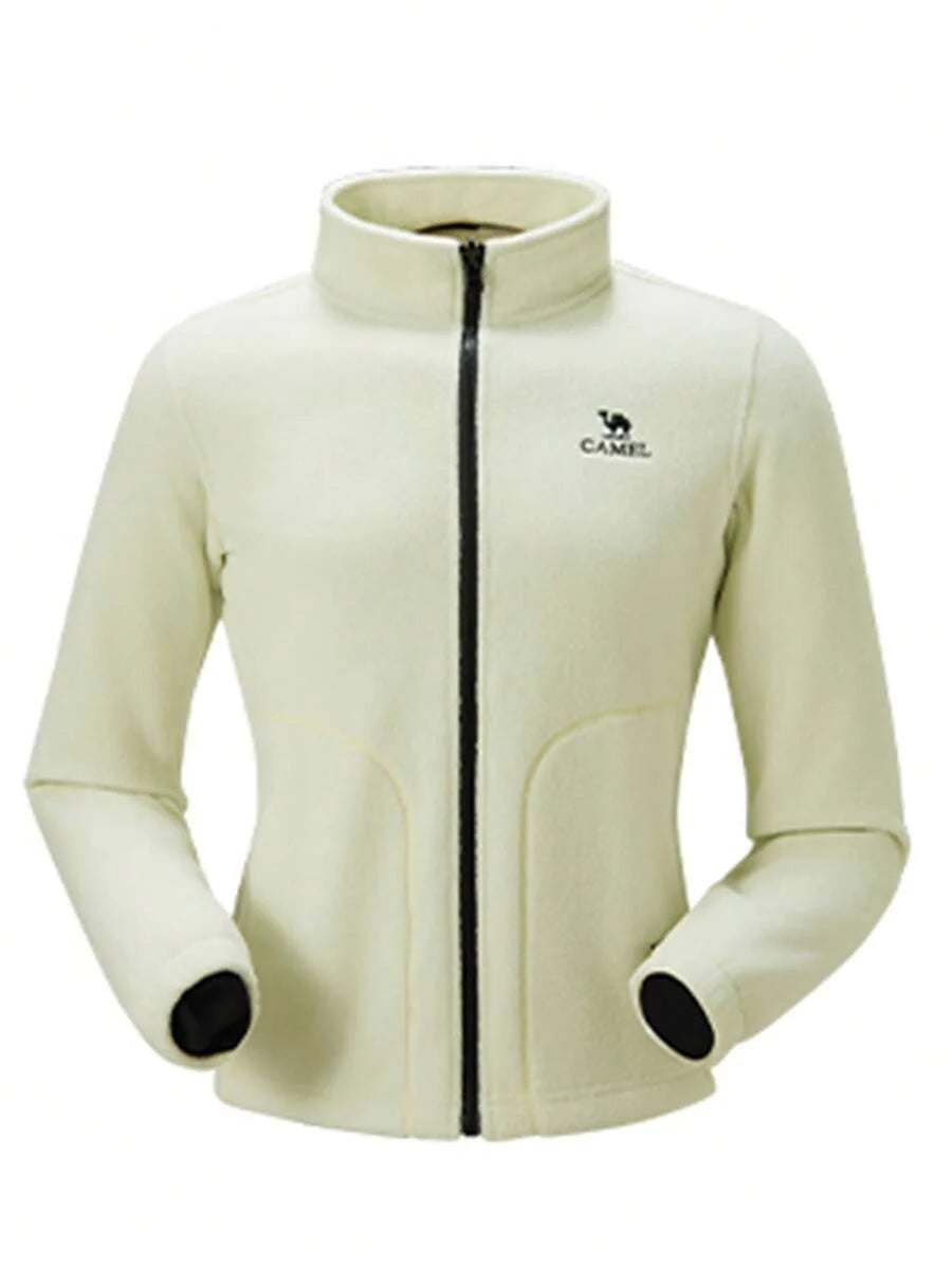 CAMEL CROWN Women's Outdoor Jacket With Detachable Windproof And Waterproof Fleece Warm Hiking And Mountaineering Jacket