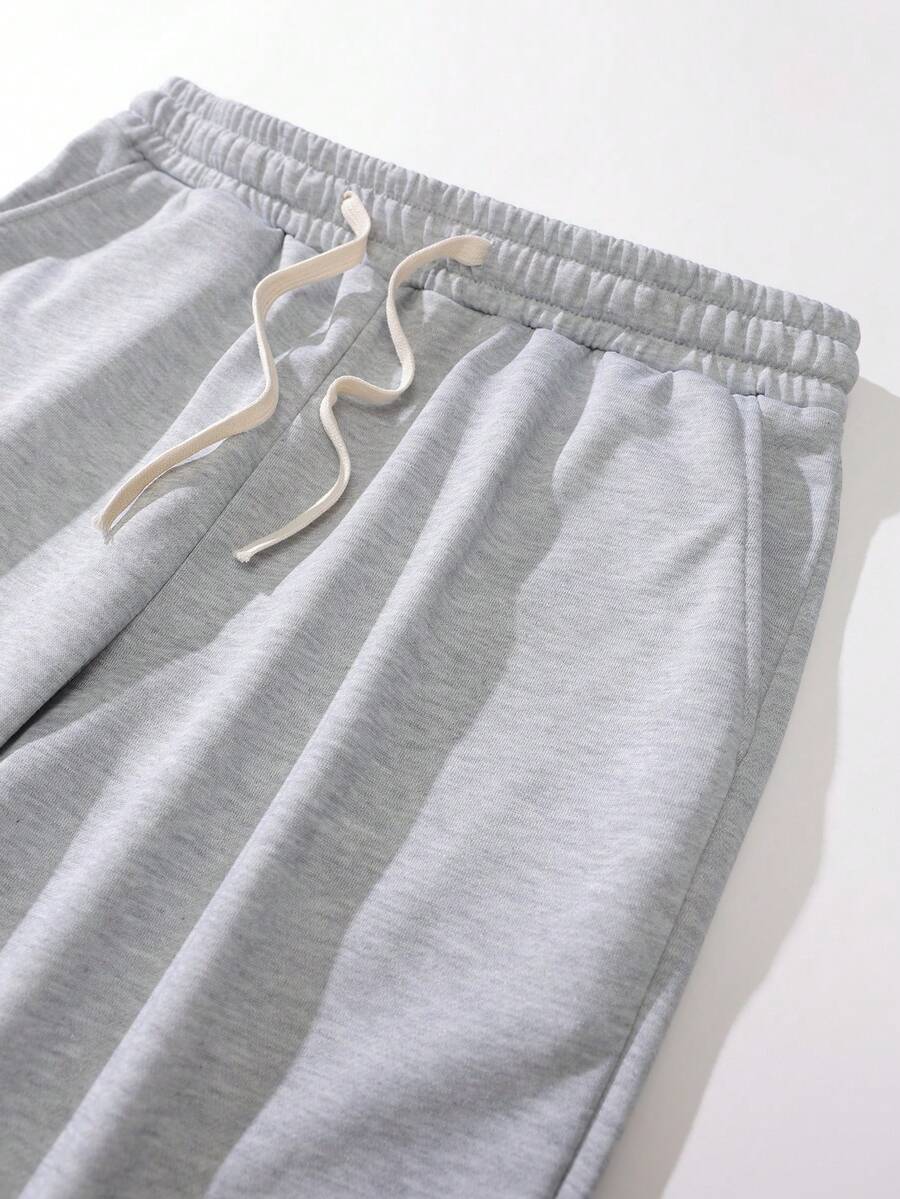 Men's Lightweight Knit Pants, Fashion Versatile Casual High Street Jogging Trousers, Oversized Loose Fit With Drawstring Waist And Pockets, Durable, Suitable For Autumn, Great Gift For Husband Or Boyfriend, Wear For Street, Commute, Outdoor, Vacation