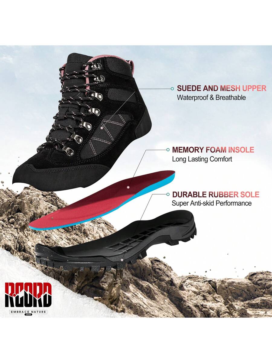 Hiking Boots Womens Waterproof Outdoor Womens Hiking Boots Trekking Camping Trail Boots