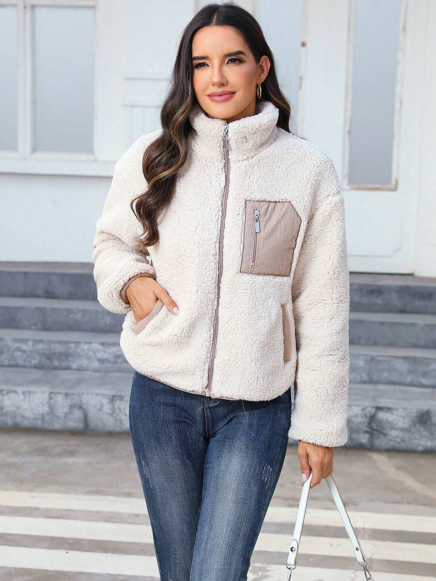 Women's Casual Faux Fur Jacket For Autumn/Winter