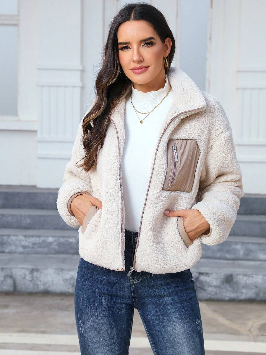 Women's Casual Faux Fur Jacket For Autumn/Winter