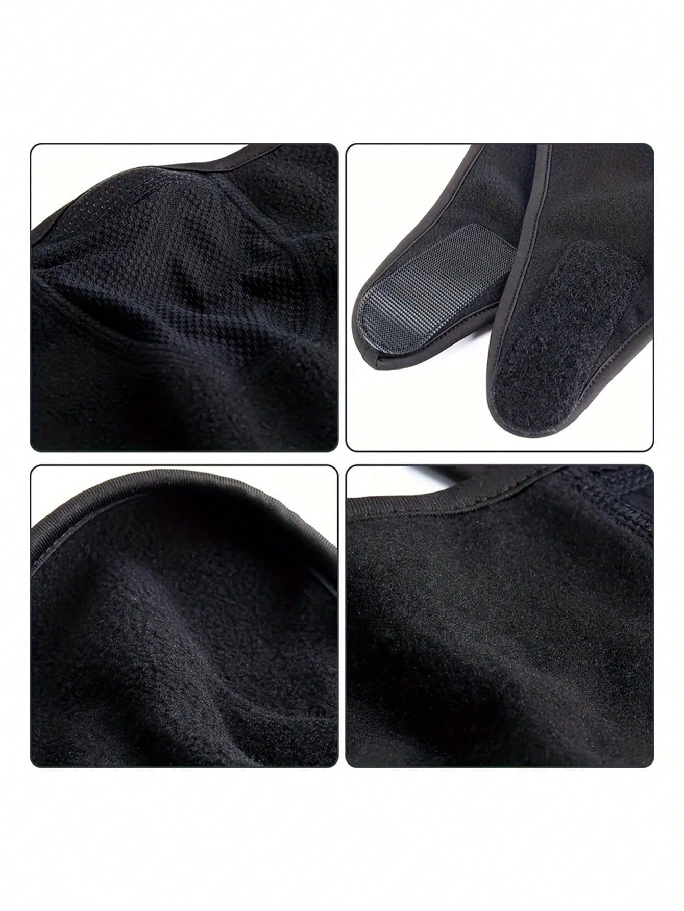 2/1PC Men Motorcycle Cycling Cold-Proof Earmuffs Fleece Knitted Face Mask Half Face Outdoor Sports Breathable Mask Winter Warm Windproof For Skiing Mask Earmuffs Unisex