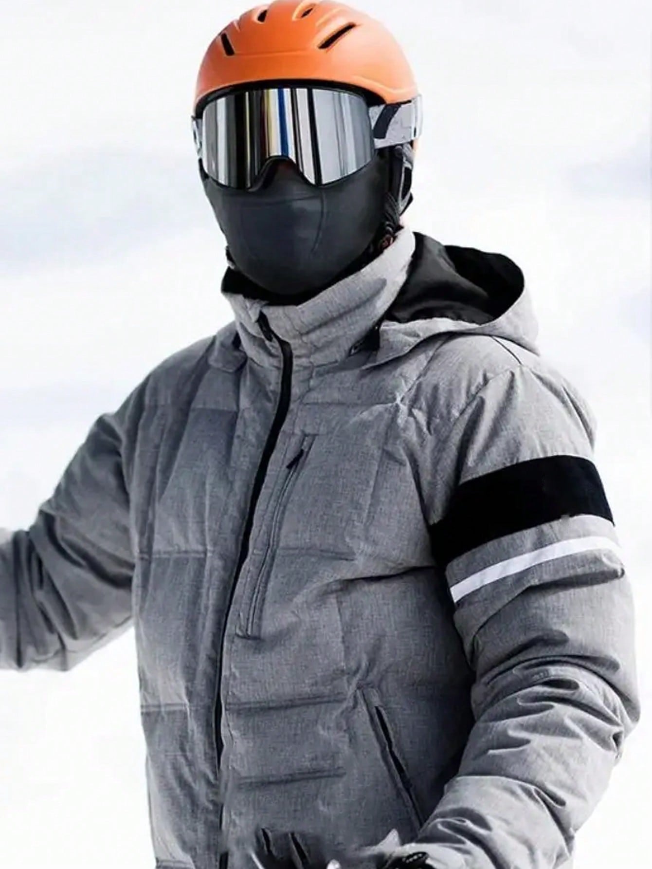 2/1PC Men Motorcycle Cycling Cold-Proof Earmuffs Fleece Knitted Face Mask Half Face Outdoor Sports Breathable Mask Winter Warm Windproof For Skiing Mask Earmuffs Unisex