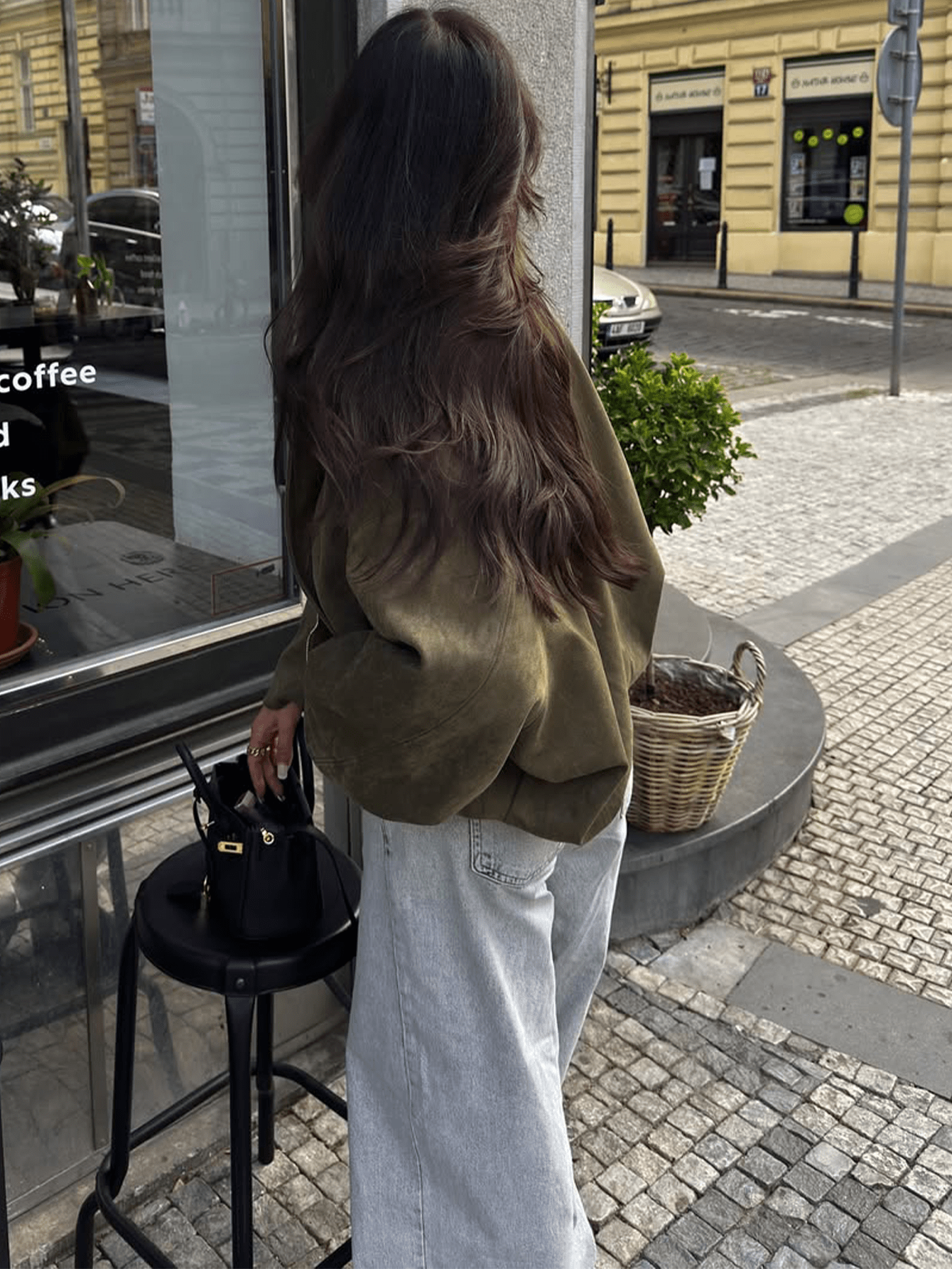 Dirty Martini Green Suede Bomber Jackets Women Long Sleeve Zipper Oversized Jackets Fashion 2025 Fall Winter Casual Streetwear Outwears Christmas Outfit