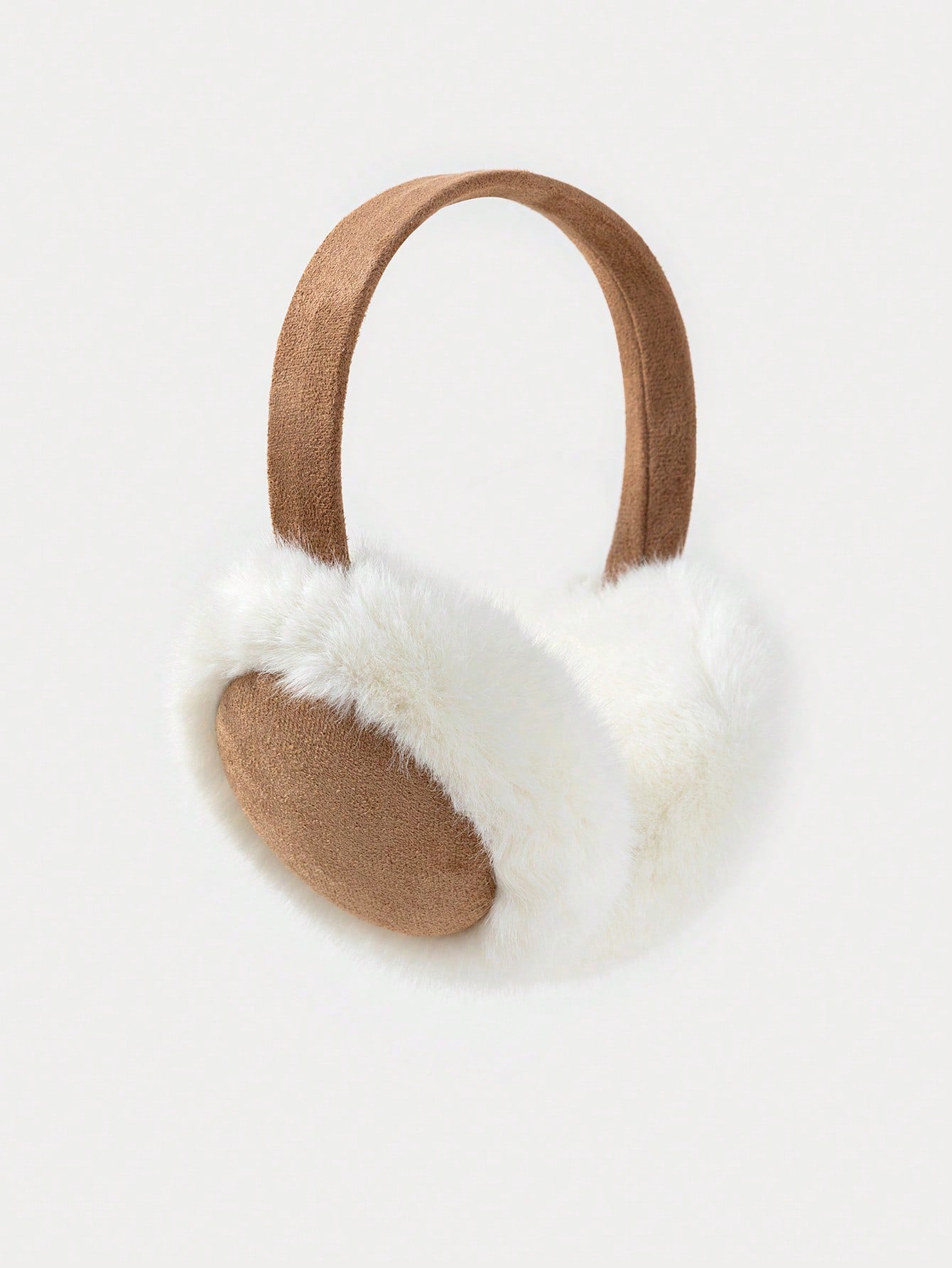 1pc Men's Faux Suede Fleece Ear Muffs, Versatile And Warm For Winter