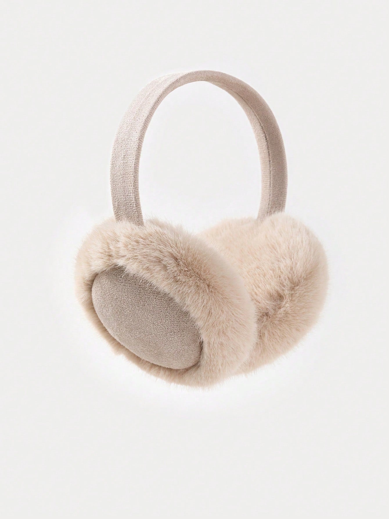 1pc Men's Faux Suede Fleece Ear Muffs, Versatile And Warm For Winter