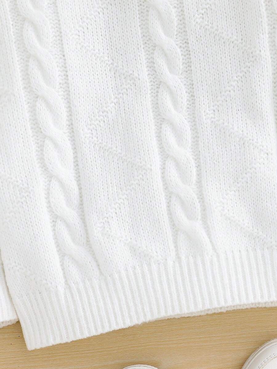 1pc Young Boys' Casual Comfortable Solid Color Versatile Loose Fit Turtleneck Sweater