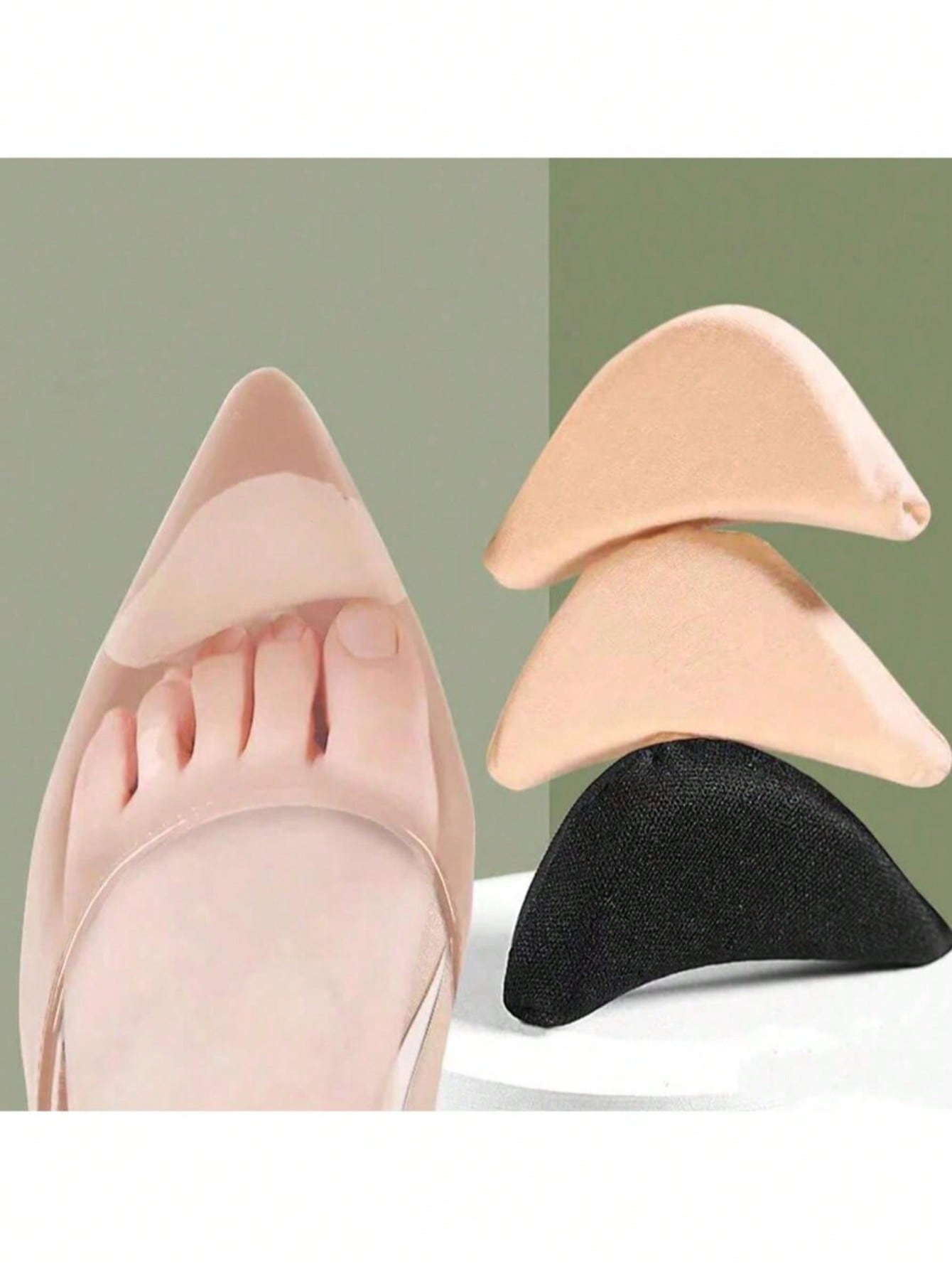 1 Pair/2 Pairs Pain Relief Forefoot Insert Pads for Women