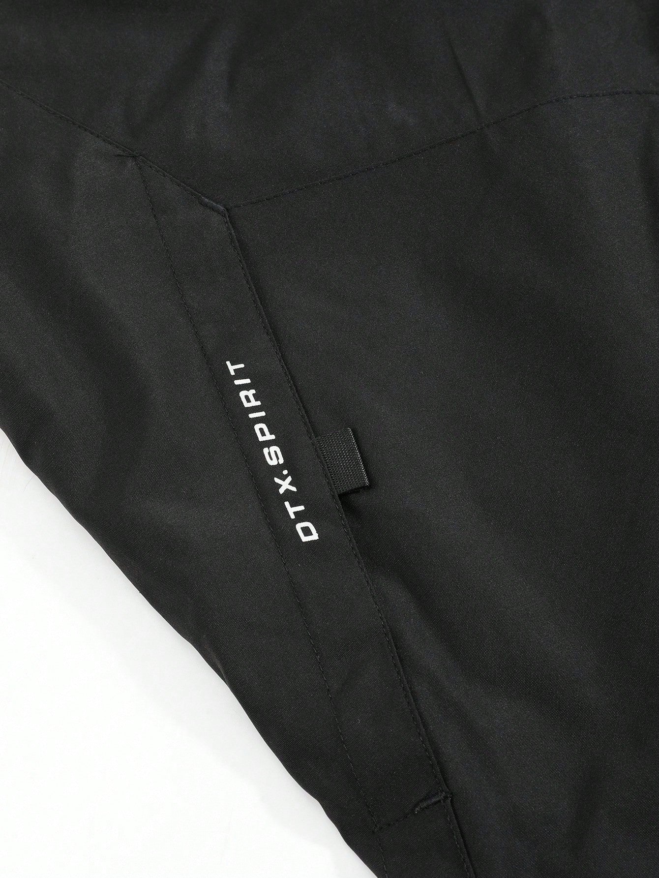 Manfinity Homme New Casual Printed Mid-Length Black Padded Coat, Fashion Autumn/Winter Outerwear