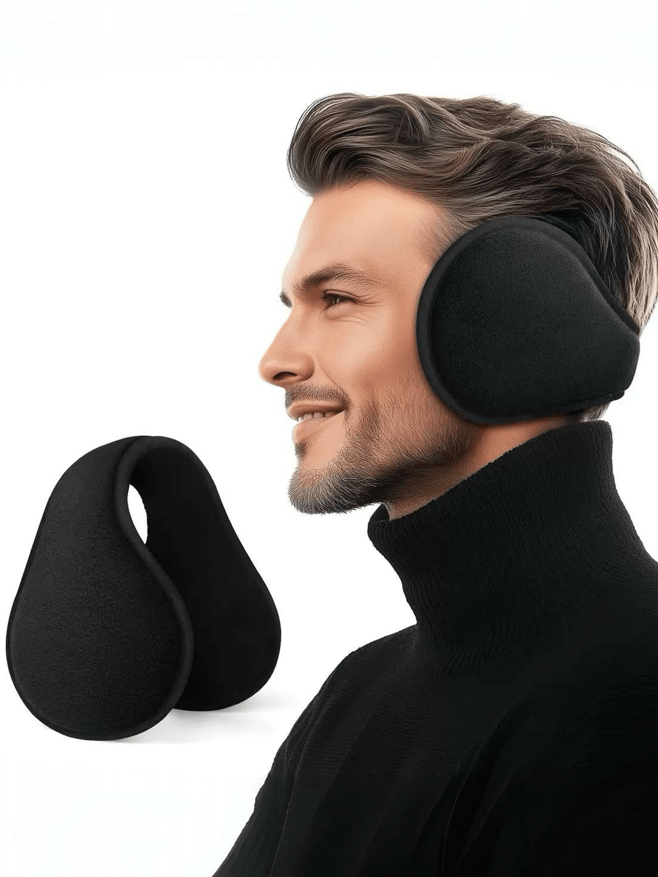 1 Piece, Men's and Women's Winter Warm Ear Muffs, Rear Ear Muffs, Autumn and Winter Windproof Ear Muffs, Cold Proof Ear Muffs, Suitable for Autumn and Winter Outings, Cycling Wear