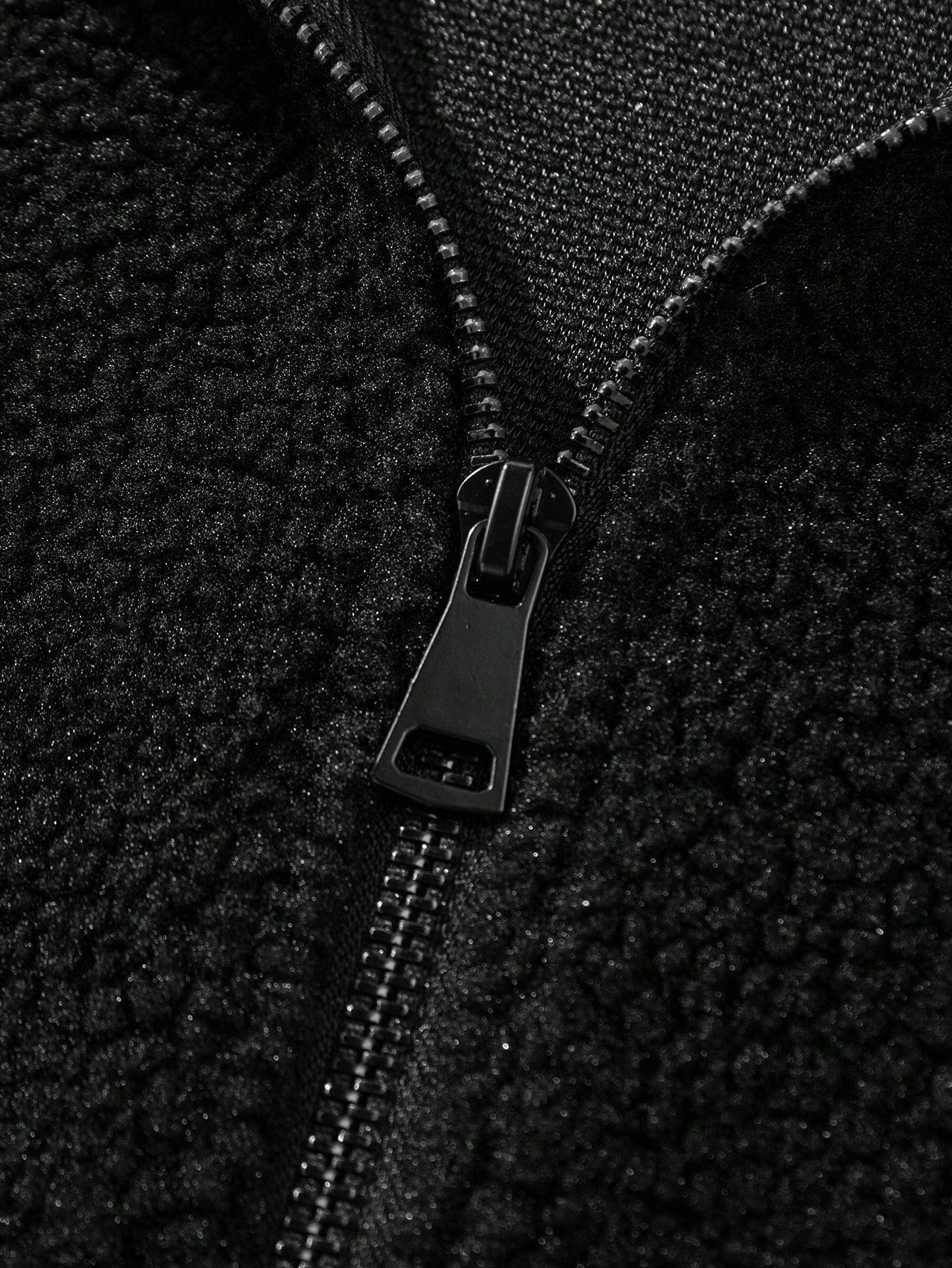 Men's Old Money Standing Collar Thickened Jacket , Fall Winter, Grunge, Fleece-Lined Jacket