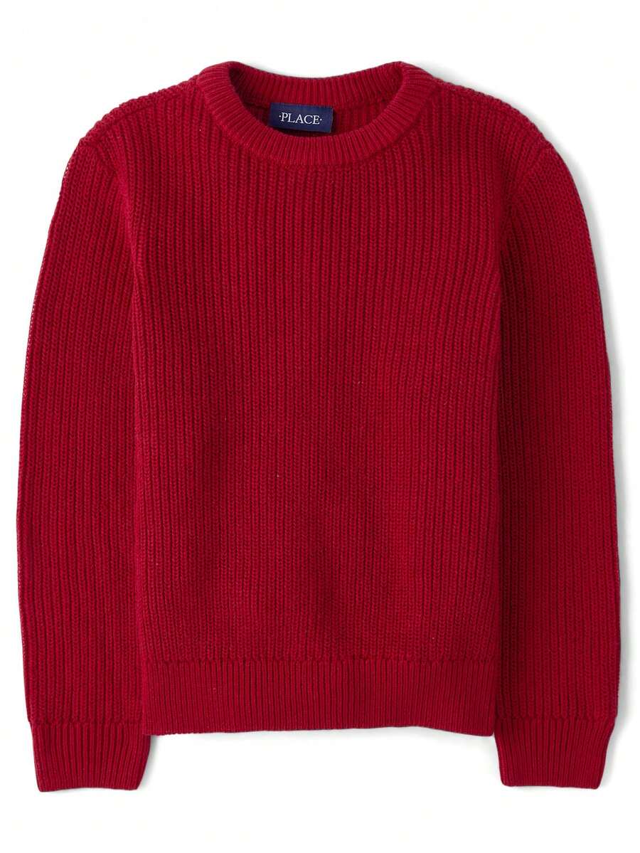 The Children's PLACE Boys Shaker Stitch Sweater