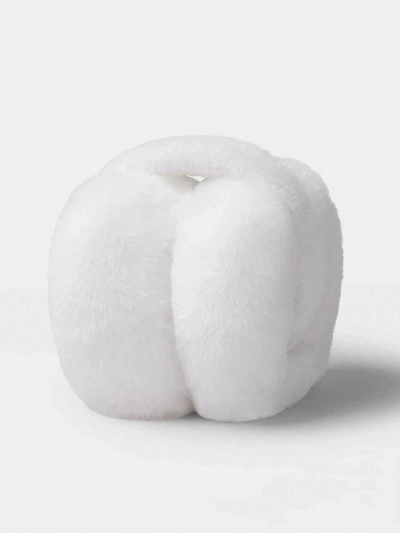 1pc Men's Fashionable Solid Color Plush Ear Muffs