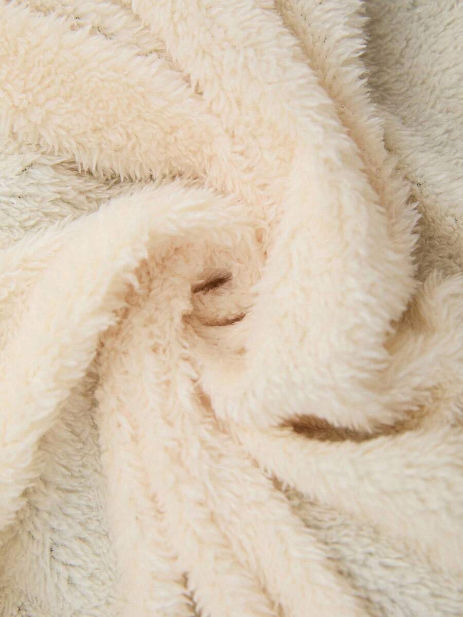 SHEIN Clasi Women Zip Up Hooded Teddy Lined Quilted Coat In Fall/Winter