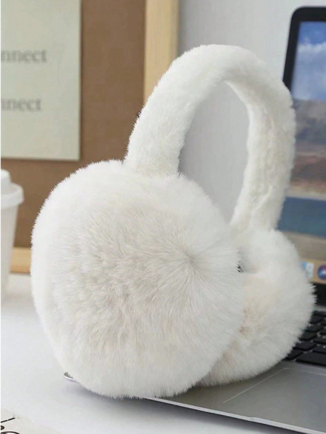 1 Piece Man Fashion Plush Earmuffs, Winter Earmuffs For Outdoor Cycling, Anti-Freeze, Thick And Warm, Earmuffs Suitable For Winter
