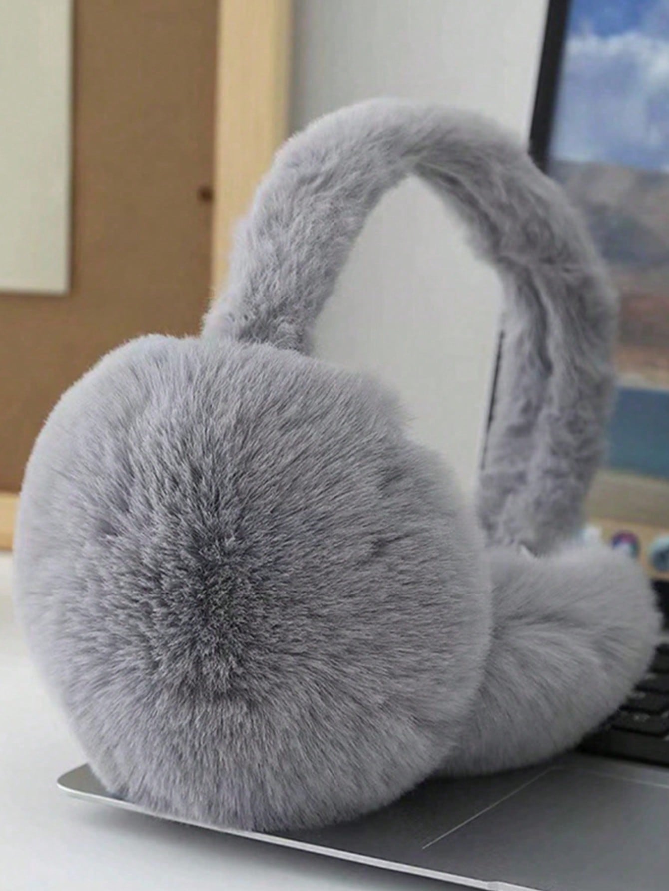 1 Piece Man Fashion Plush Earmuffs, Winter Earmuffs For Outdoor Cycling, Anti-Freeze, Thick And Warm, Earmuffs Suitable For Winter