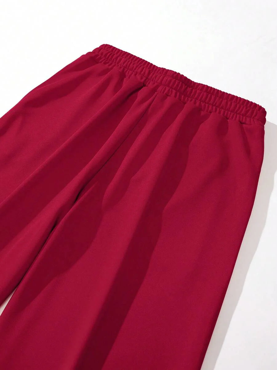 Men's Lightweight Knit Pants, Fashion Versatile Casual High Street Jogging Trousers, Oversized Loose Fit With Drawstring Waist And Pockets, Durable, Suitable For Autumn, Great Gift For Husband Or Boyfriend, Wear For Street, Commute, Outdoor, Vacation