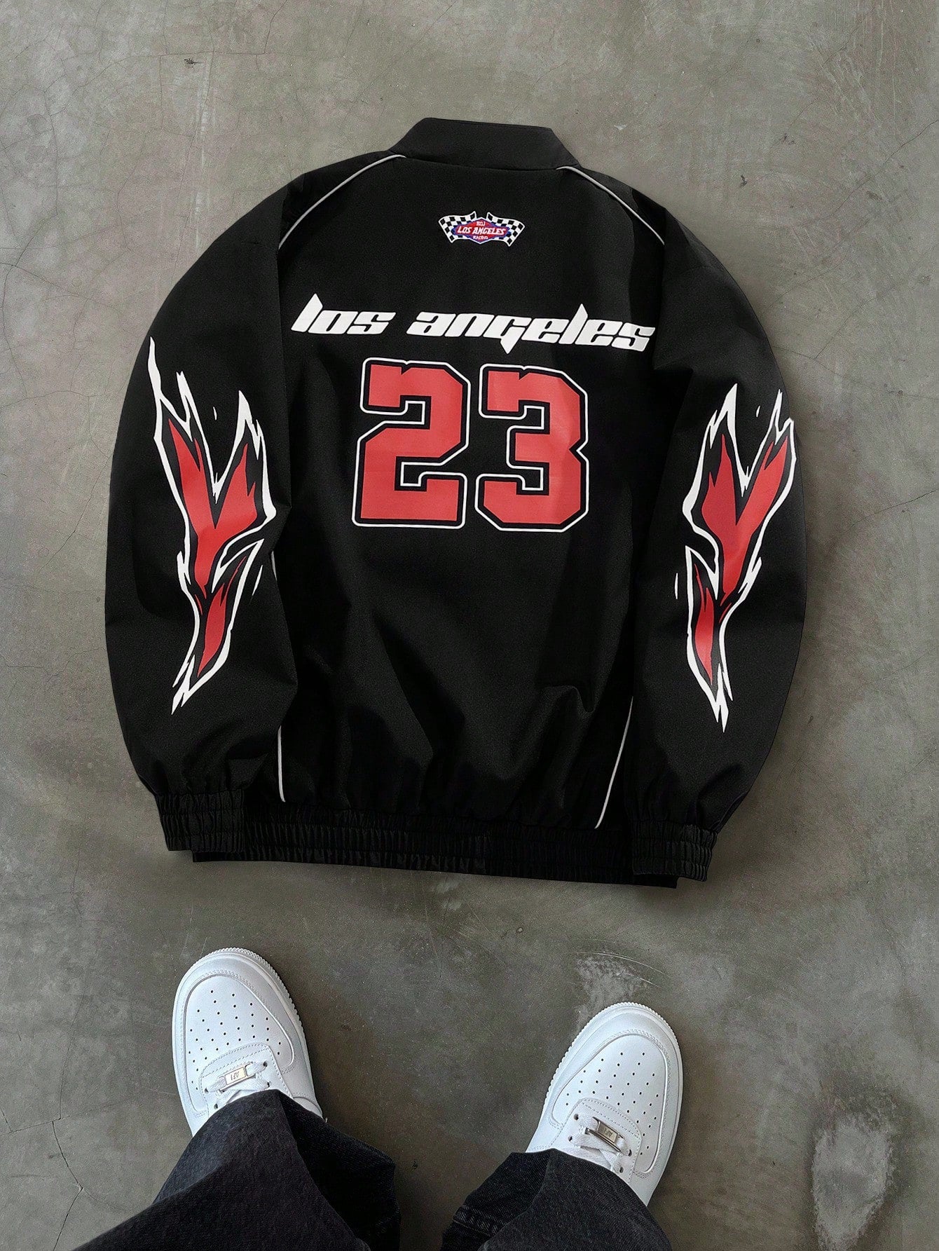 Men's Casual Windproof Outdoor Cycling Racing Motorcycle Stand Collar Sports Jacket, Men's Letter Printed Woven Casual Baseball Jacket, Long Sleeve Going Out Designer Bomber Jacket, Streetwear Edition