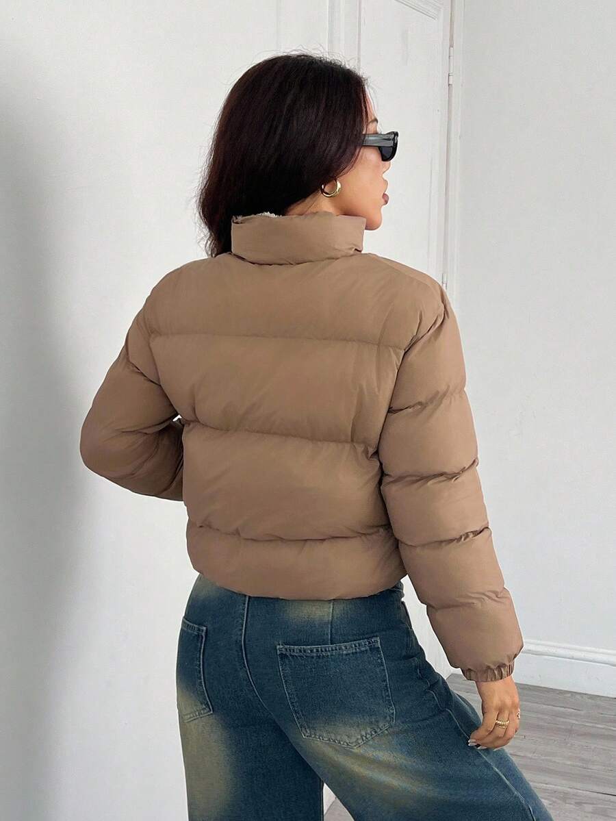 PETITE Women's Warm Thermal Lined Zip-Up Padded Coat, Winter,Cozy Fall And Winter Clothes For Women