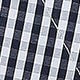 EMERY ROSE Women's Thickened Black Plaid Short Hooded Padded Coat, Winter