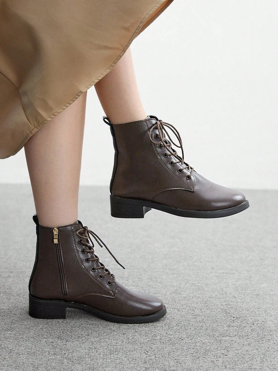 CUCCOO BIZCHIC New Women Retro Style Ankle Boots