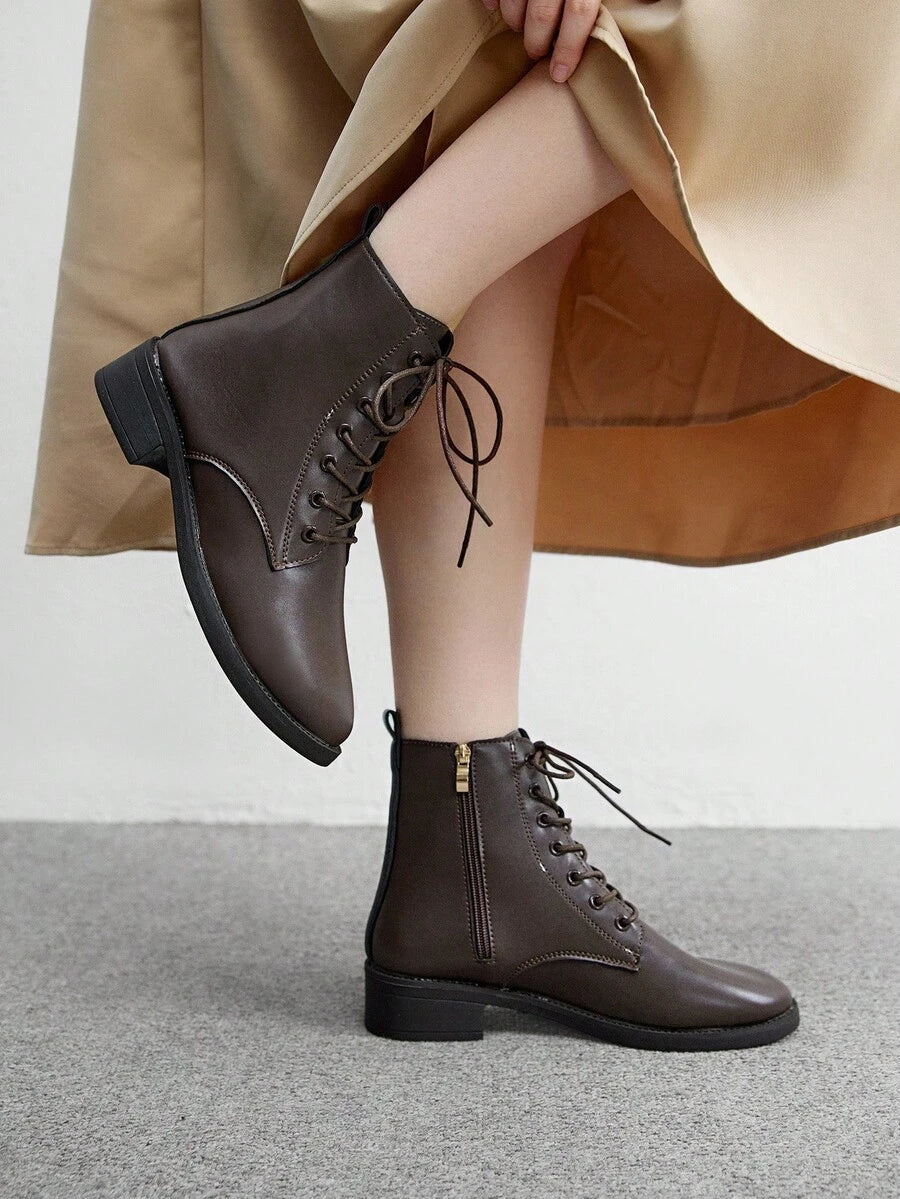 CUCCOO BIZCHIC New Women Retro Style Ankle Boots