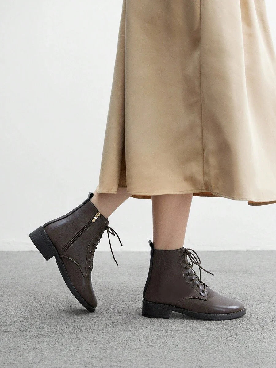 CUCCOO BIZCHIC New Women Retro Style Ankle Boots