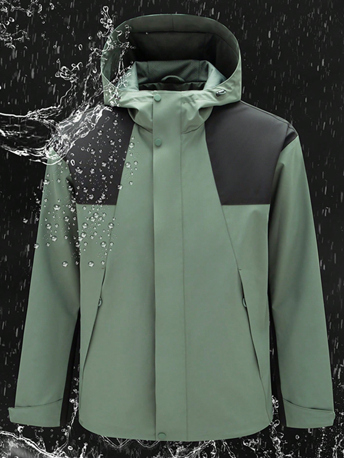 Women's Outdoor Softshell Jacket, Hooded, Zipper Pockets, Adjustable Cuffs, Windproof And Waterproof, Suitable For Hiking, Trekking, Skiing