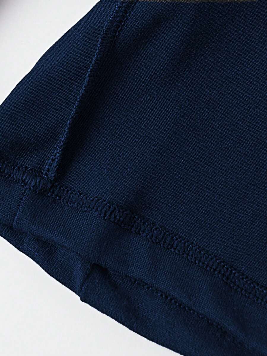 Solid Color Men's Four-Corner Open Fly Underwear (Pack Of 5)