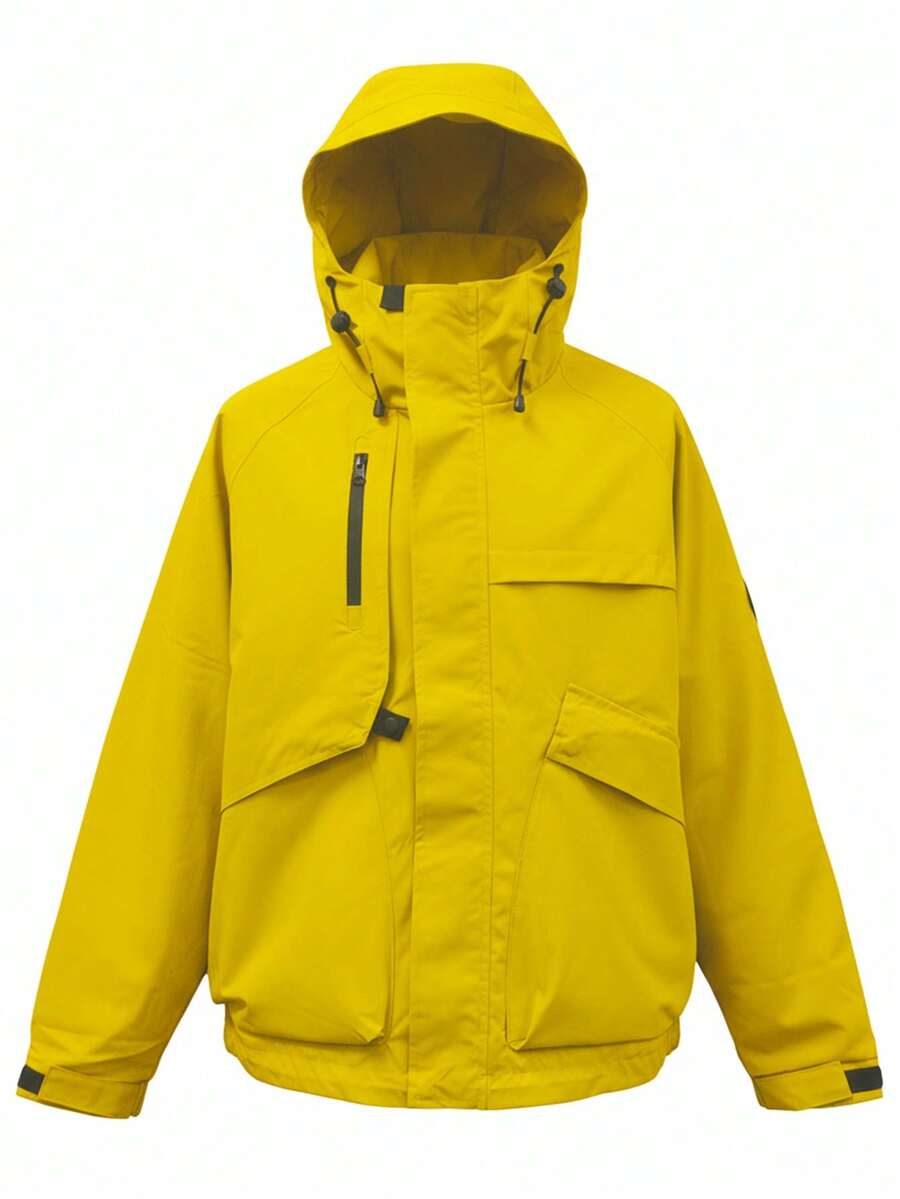 Women's Outdoor Waterproof Hooded Jacket - Warm Windproof Softshell Cargo Coat