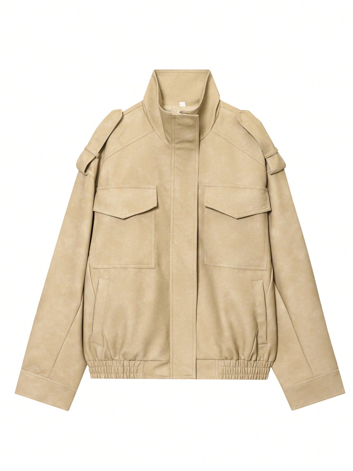 Autumn Bomber Jacket Winter Coat Female Zipper Outerwears PU Leather Jackets Long Sleeve Tops Fall Fashion Ladies Zip Up Varsity Jacket Streetwear Going Out Coats
