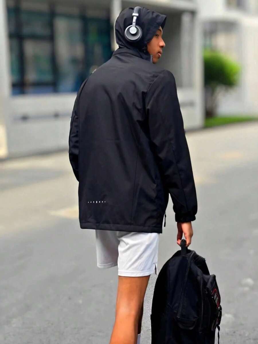1pc Men's Waterproof Windproof Outdoor Sports Casual Jacket
