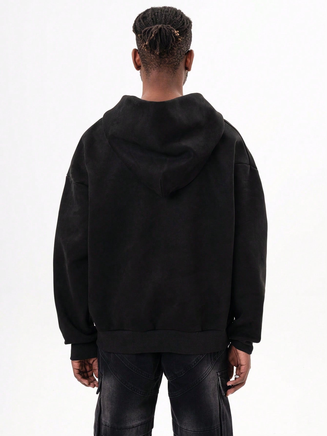 MT99 Suede Series American Gothic Letter Embroidery Couple Casual Loose Pullover Sweatshirt, Versatile And